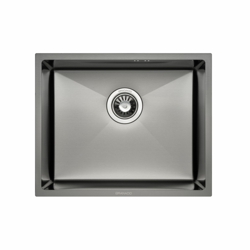 Мийка сталева Under top max STEEL S201 black (530*430*220mm) GRANADO