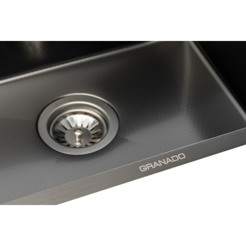 Мийка сталева Under top max STEEL S201 black honeycomb (530*430*220mm) GRANADO Мийка сталева Under top max STEEL S201 black honeycomb (530*430*220mm) GRANADO