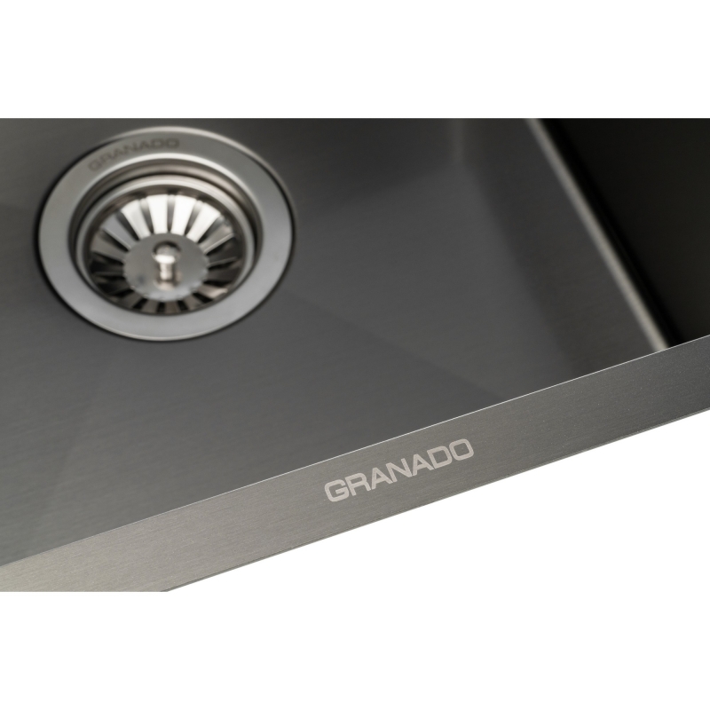 Мийка сталева Under top STEEL S201 black (450*430*220mm) GRANADO Мийка сталева Under top STEEL S201 black (450*430*220mm) GRANADO