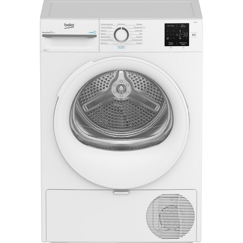 Сушильна машина BM3T38239WW Beko тепловий насос білий Beko Сушильна машина BM3T38239WW Beko тепловий насос білий Beko