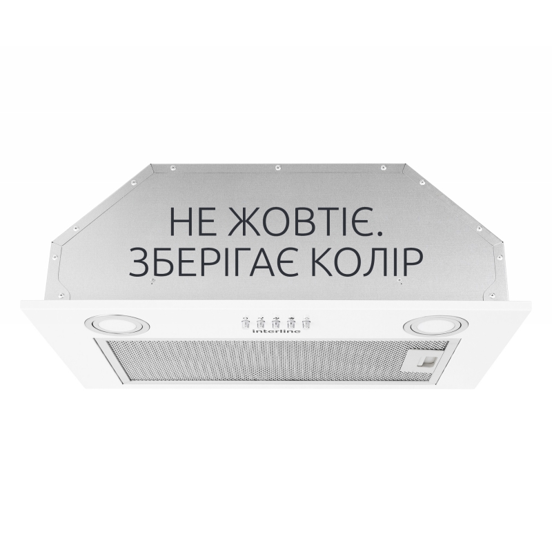 Витяжка вбудована BLOW S WH A/60/PB біла INTERLINE
