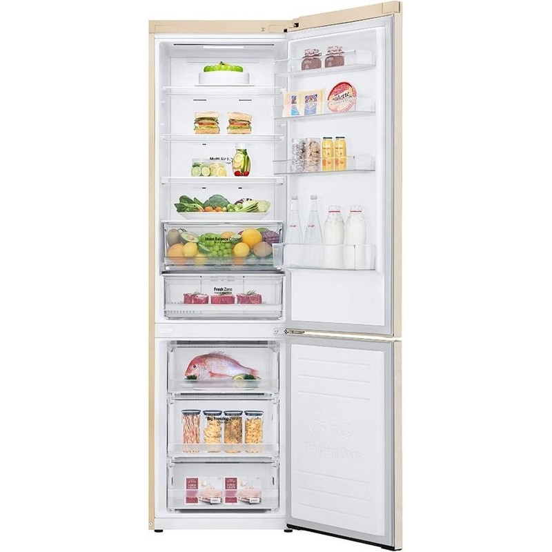 Холодильник з нижньою морозильною камерою GC-B509MEWM LG
