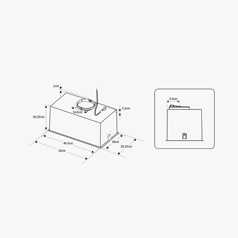Витяжка NK52FG454CS/UR сірий 520мм. SAMSUNG Витяжка NK52FG454CS/UR сірий 520мм. SAMSUNG