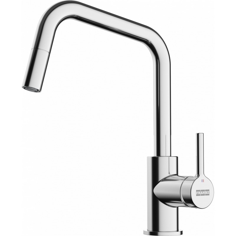 Lina U Shape Pull Down змішувач з витяжним виливом, хром Franke (115.0728.476)