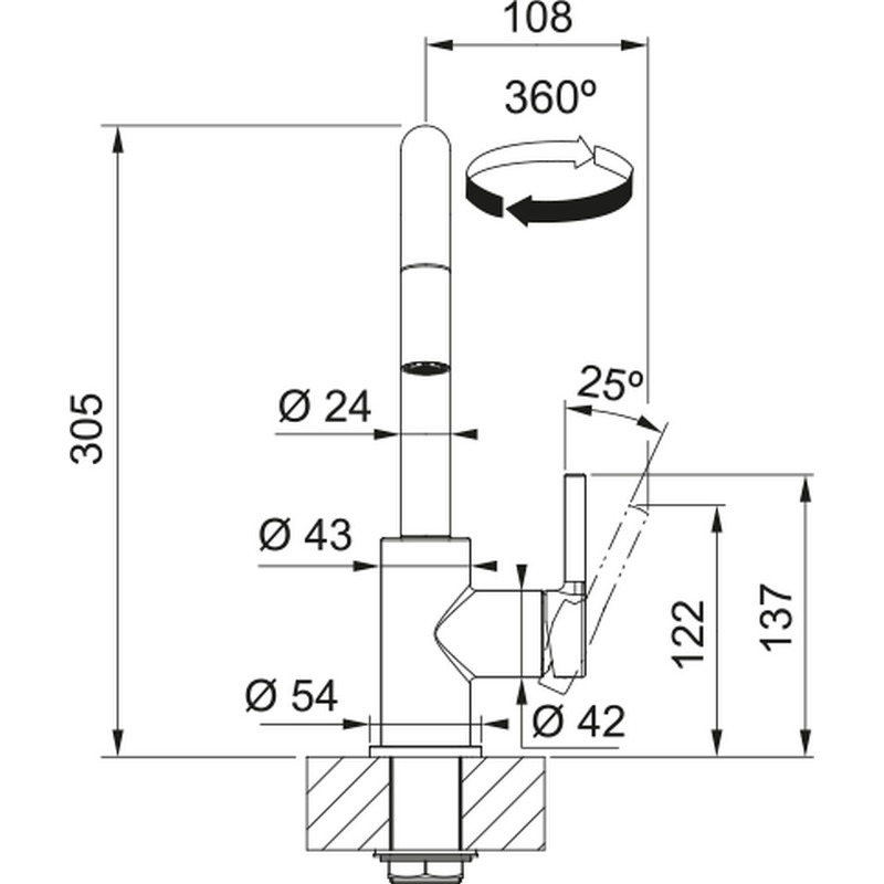 Lina U Shape Pull Down змішувач з витяжним виливом, чорний матовий Franke (115.0728.477) Lina U Shape Pull Down змішувач з витяжним виливом, чорний матовий Franke (115.0728.477)
