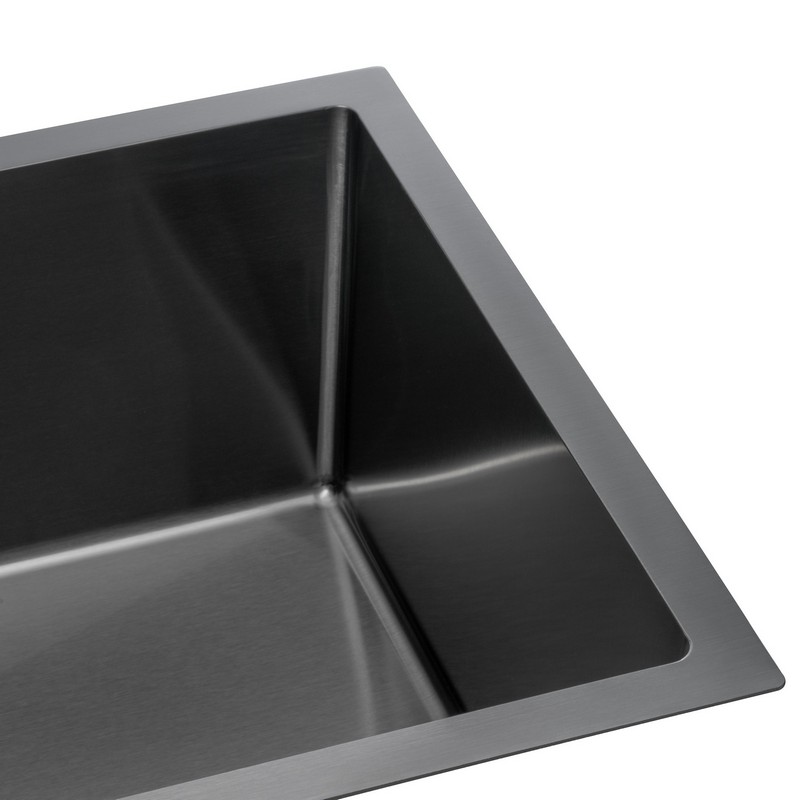 Мийка сталева Under top L STEEL S201 black (650*430*220mm) GRANADO Мийка сталева Under top L STEEL S201 black (650*430*220mm) GRANADO