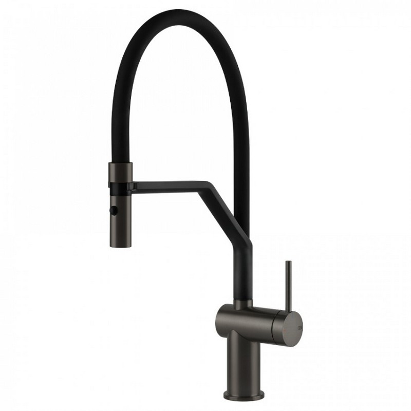Змішувач для кухні Inedito Black Metal Brushed GHRC (60429126) Gessi Змішувач для кухні Inedito Black Metal Brushed GHRC (60429126) Gessi