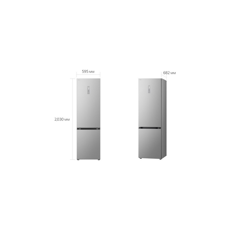 Холодильник з нижньою морозильною камерою GW-B509FNUW LG