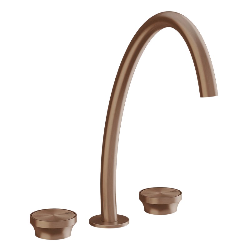 Змішувач для умивальника високий на 3 отвори Origini Copper Brushed PVD (66016708) Gessi Змішувач для умивальника високий на 3 отвори Origini Copper Brushed PVD (66016708) Gessi