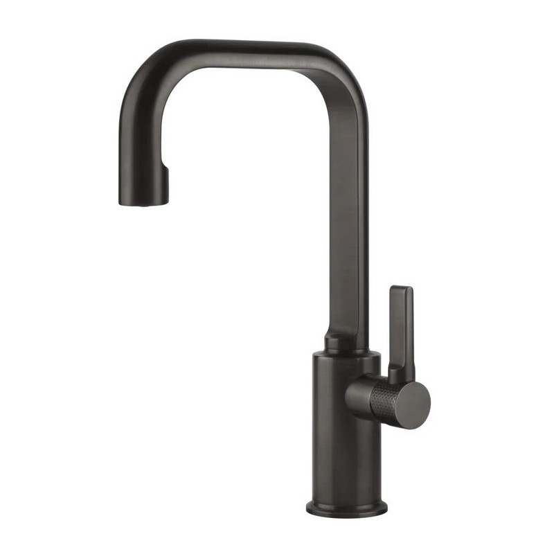 Змішувач для умивальника високий, донний клапан Inciso Black Metal Brushed PVD (58005707) Gessi Змішувач для умивальника високий, донний клапан Inciso Black Metal Brushed PVD (58005707) Gessi