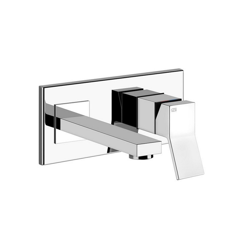 Змішувач для умивальника Gessi Rettangolo K короткий вилив Chrome (53089031) Gessi