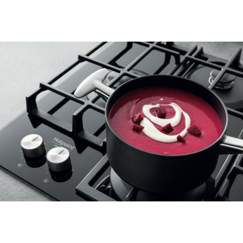 Варильна поверхня газова HAGS 61F/BK чорна Hotpoint-Ariston Варильна поверхня газова HAGS 61F/BK чорна Hotpoint-Ariston