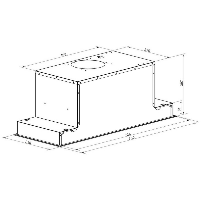 Витяжка повновбудована ATALA 1075 GLW Gunter & Hauer Витяжка повновбудована ATALA 1075 GLW Gunter & Hauer