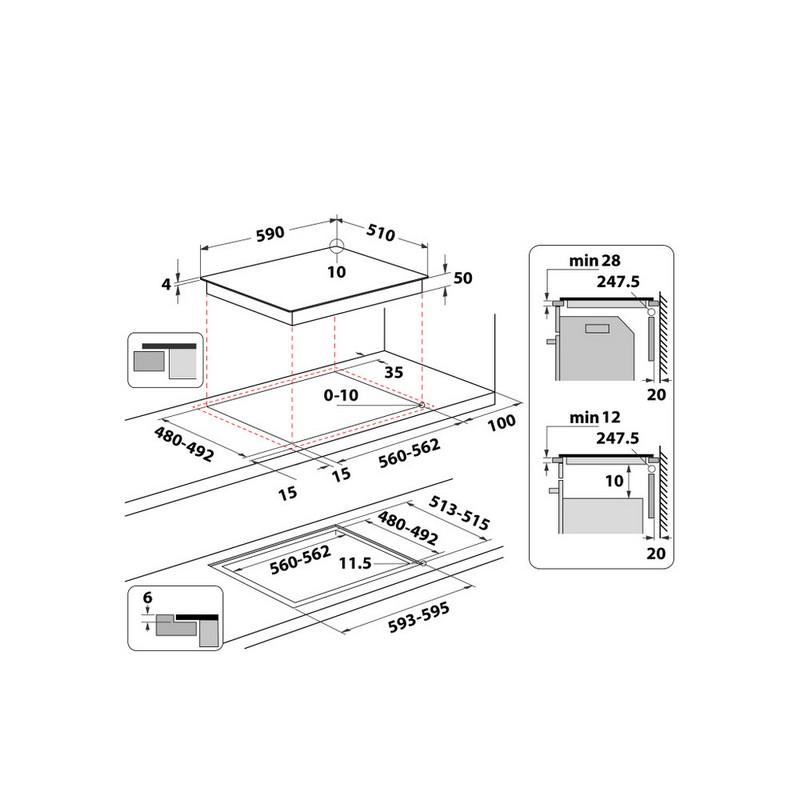 Індукційна варильна поверхня WTX6014DCF Whirlpool