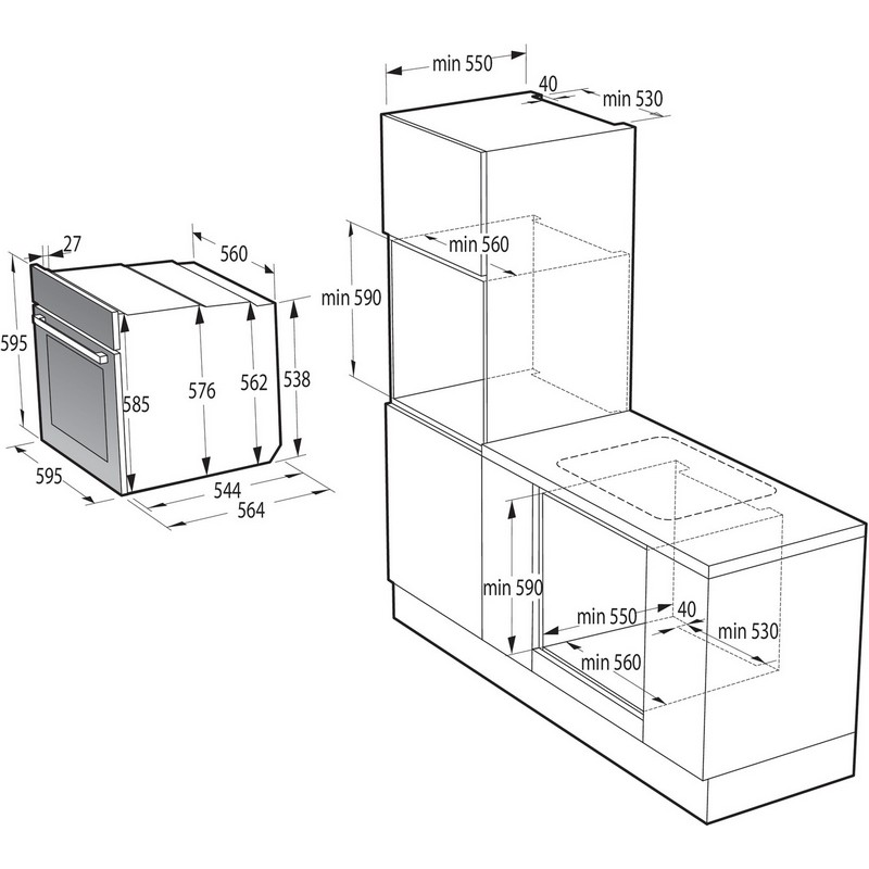 Комплект техніки Gorenje (Духова шафа BO6735E05B + Газова варильна поверхня GTW641EB) Комплект техніки Gorenje (Духова шафа BO6735E05B + Газова варильна поверхня GTW641EB)