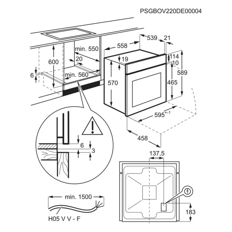 Комплект техніки Electrolux (Духова шафа EOF3H50BK чорний + Варильна поверхня газова KGG64362K 60см чорний)