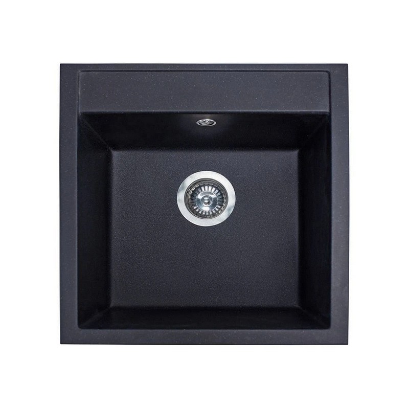 Кухонна мийка BODRUM 510 black shine mirastone Miraggio