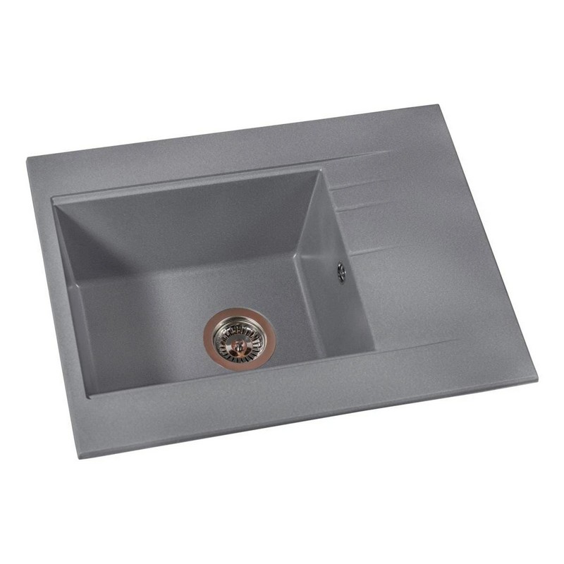 Кухонна мийка BODRUM 650 gray mirastone Miraggio
