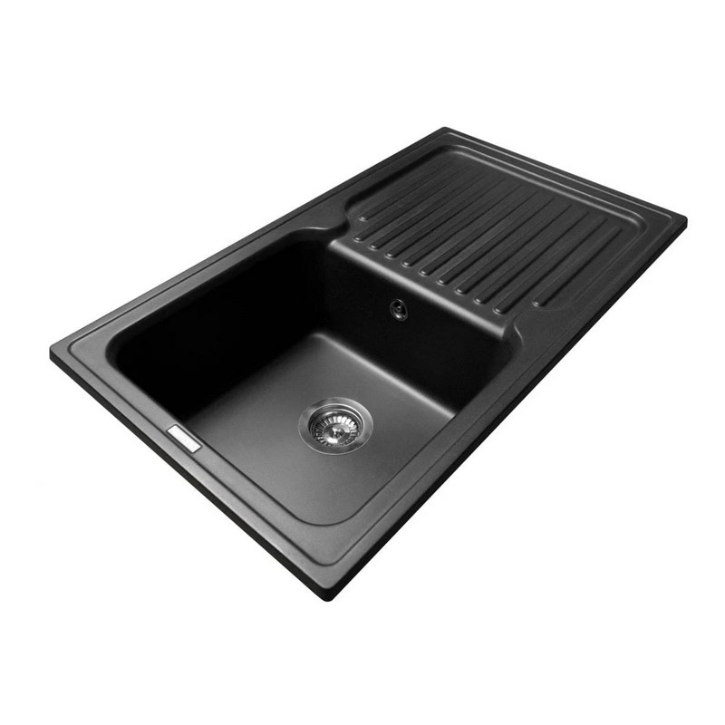 Кухонна мийка ORLEAN black shine mirastone Miraggio Кухонна мийка ORLEAN black shine mirastone Miraggio