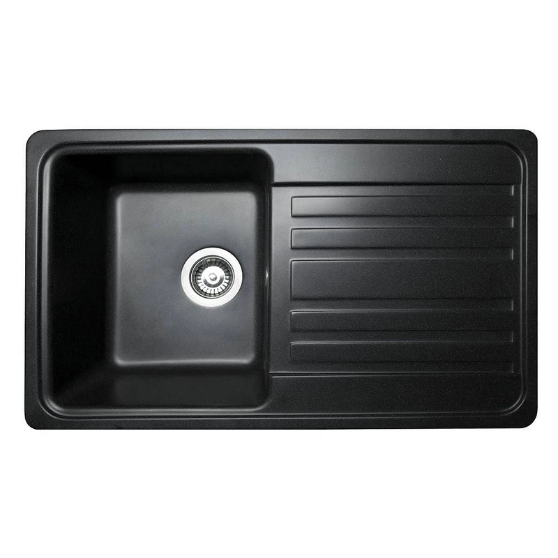 Кухонна мийка VERSAL black shine mirastone Miraggio Кухонна мийка VERSAL black shine mirastone Miraggio