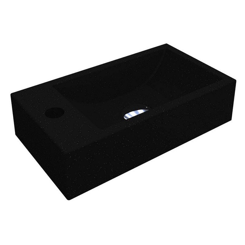 Умивальник FARO MIRASTONE black shine mirastone Miraggio