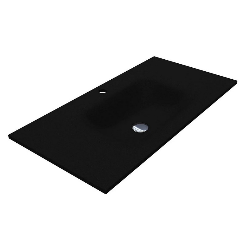 Умивальник JESSEL 900 MIRASTONE black shine mirastone Miraggio