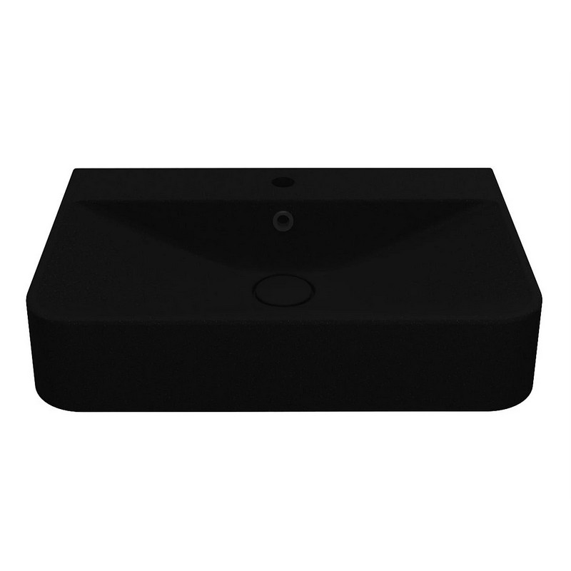 Умивальник CHAMONIX MIRASTONE black shine mirastone Miraggio