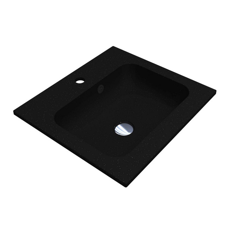 Умивальник DELLA 500 MIRASTONE black shine mirastone Miraggio Умивальник DELLA 500 MIRASTONE black shine mirastone Miraggio