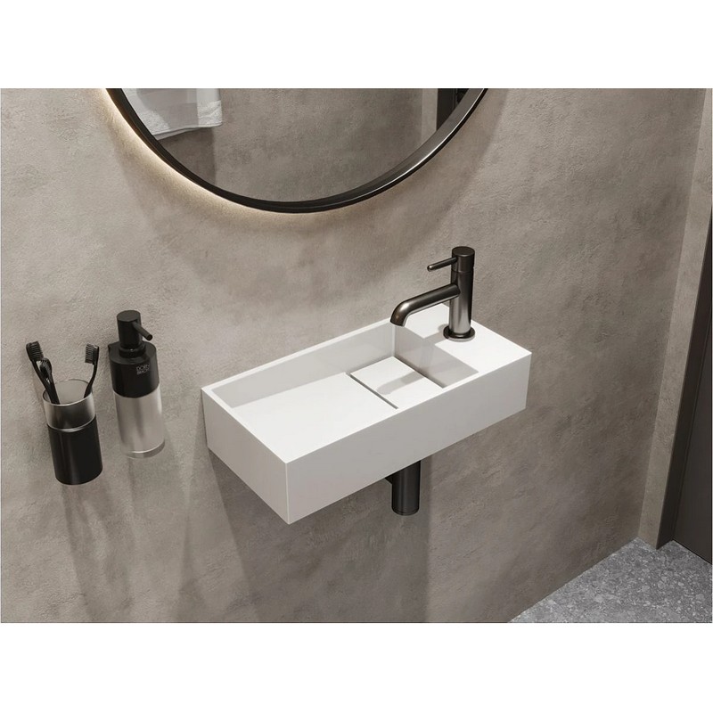 Умивальник TONI 450L miramarble Miraggio
