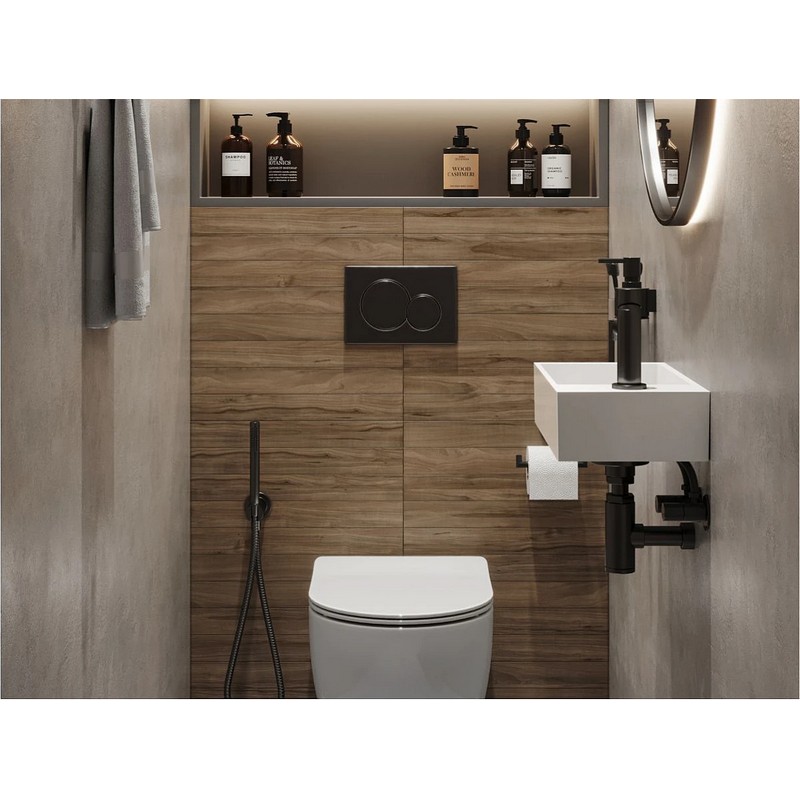 Умивальник TONI 450L miramarble Miraggio