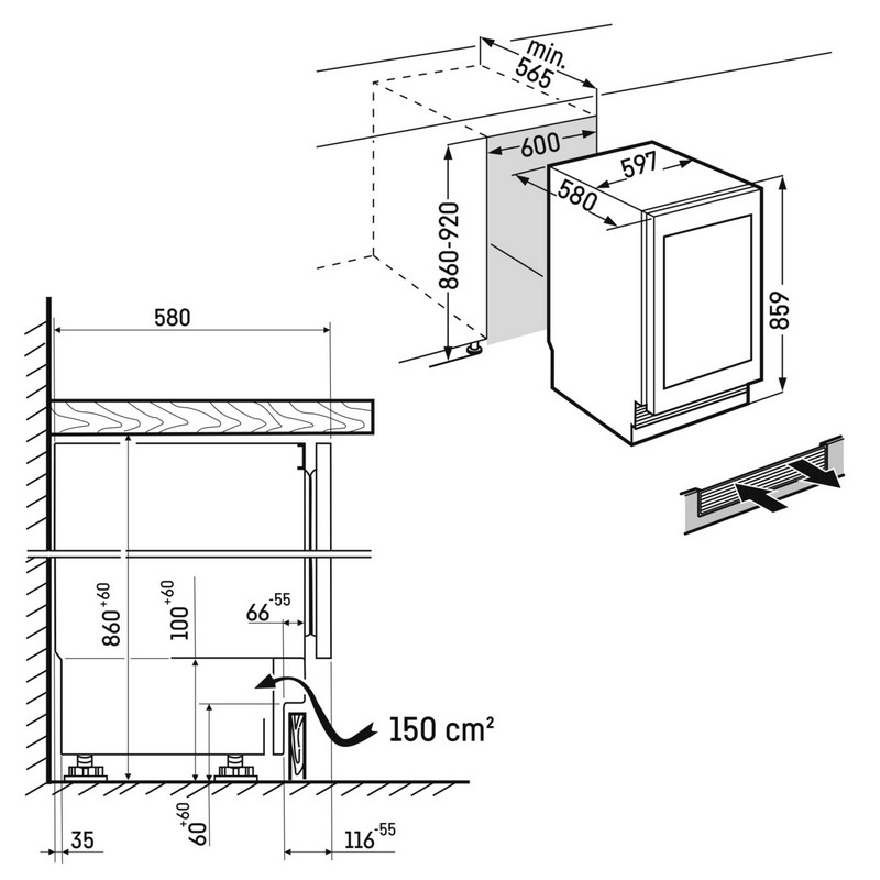 Вбудована винна шафа UWgbi 3782 Vinidor Selection Liebherr