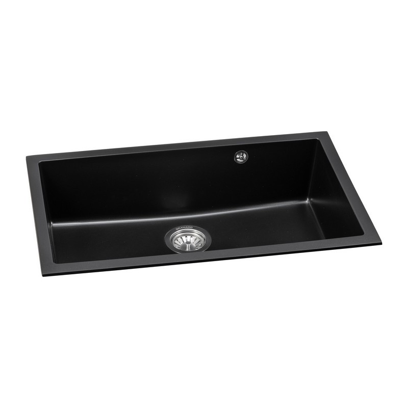 Мийка UNDER TOP XL black shine (752*460mm.) граніт Granado