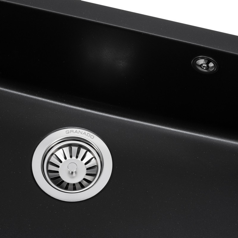 Мийка UNDER TOP XL black shine (752*460mm.) граніт Granado