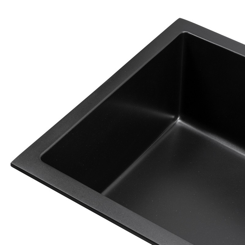 Мийка UNDER TOP XL black shine (752*460mm.) граніт Granado