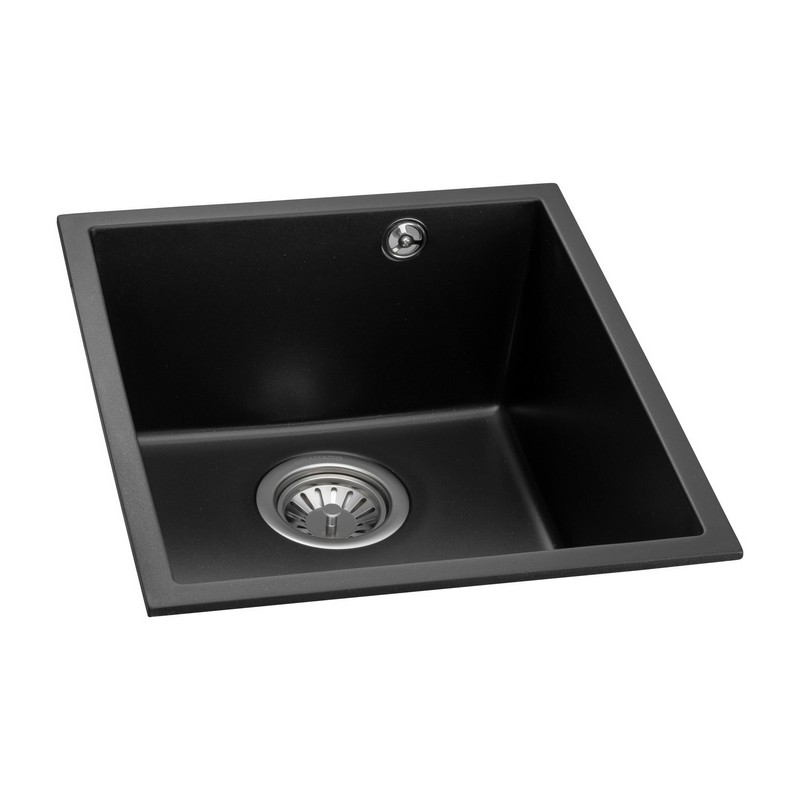 Мийка граніт UNDER TOP MINI black shine (380*440mm.) Granado Мийка граніт UNDER TOP MINI black shine (380*440mm.) Granado