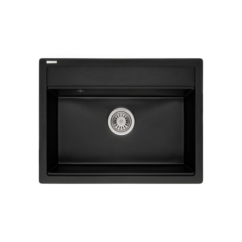 Мийка граніт ARTES black shine (650*500mm.) Granado Мийка граніт ARTES black shine (650*500mm.) Granado
