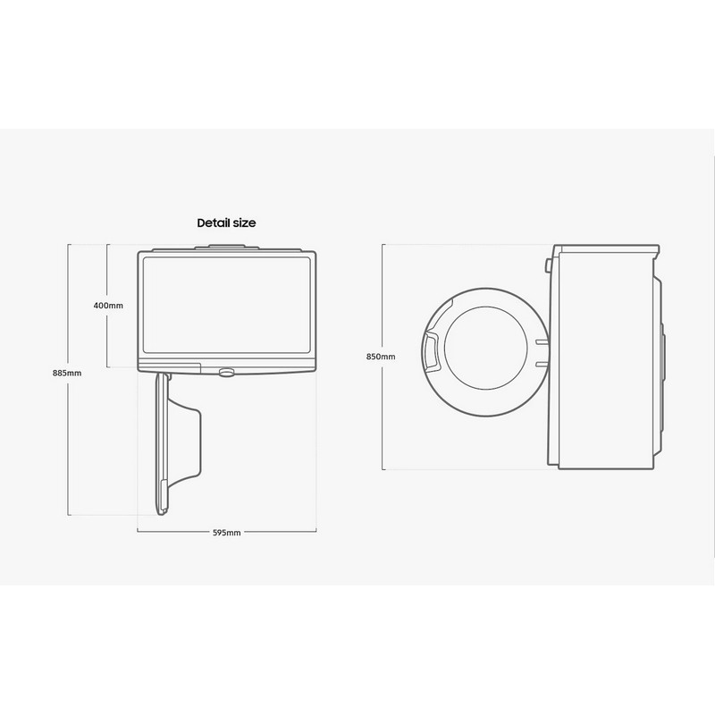 Пральна машина вузька WW60A3120BE/LE Samsung