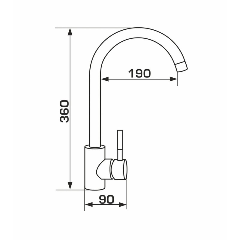 Змішувач Elche LUX inox Granado Змішувач Elche LUX inox Granado