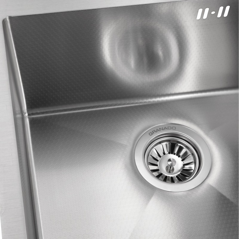 Мийка сталева Galera S304 honeycomb (500*500*220mm) Granado