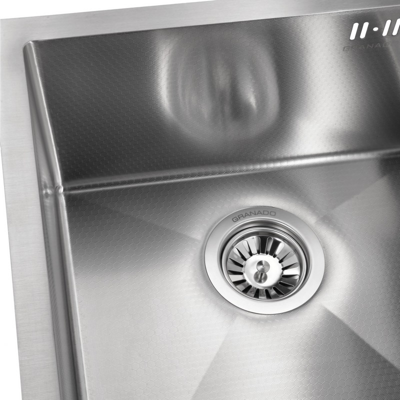 Мийка сталева Under top STEEL S304 honeycomb (450*430*220mm) Granado