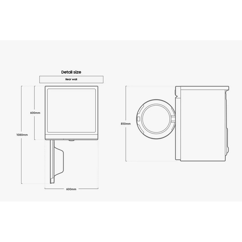 Сушильна машина DV90BB9440GBUA SAMSUNG