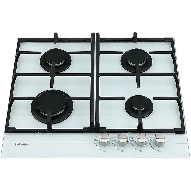 Газова варильна FHG 1244 VGH White Glass Fabiano