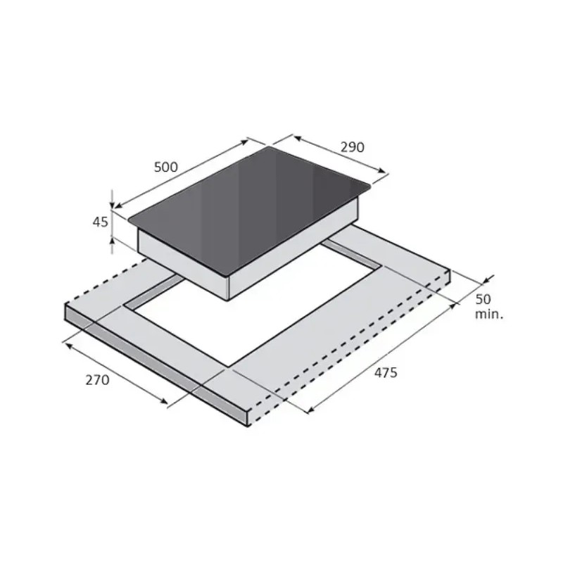 Газова варильна FHG 132 VGH Inox Fabiano Газова варильна FHG 132 VGH Inox Fabiano