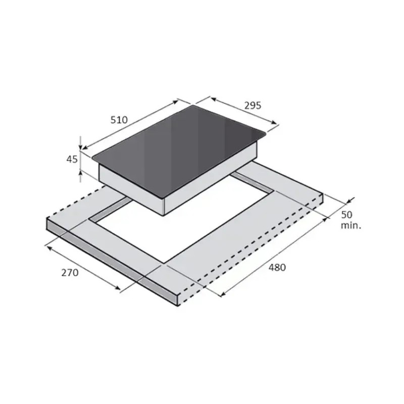 Газова варильна FHG 162 VGH Black Glass Fabiano Газова варильна FHG 162 VGH Black Glass Fabiano