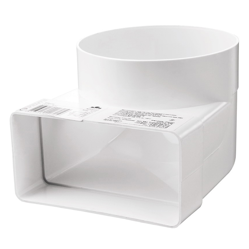 Колено 60*204 / d125 под 90° VENTS (822) Колено 60*204 / d125 под 90° VENTS (822)