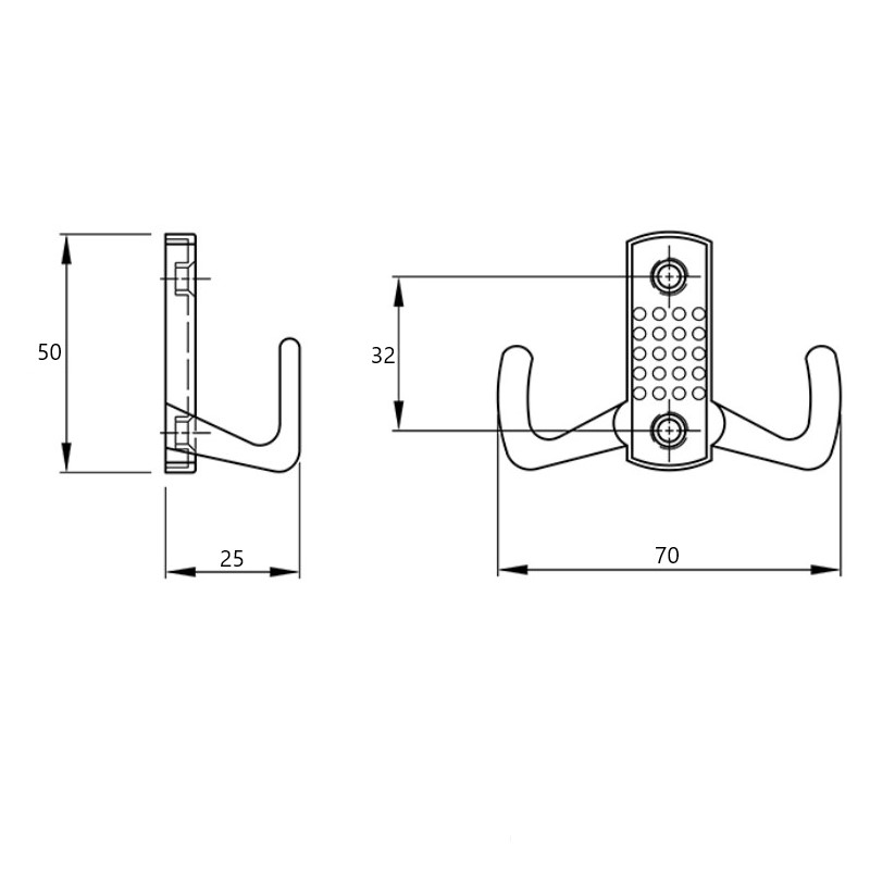Крючок Z-341-1 (DW 341 G3) (FF 15/342) черный Крючок Z-341-1 (DW 341 G3) (FF 15/342) черный