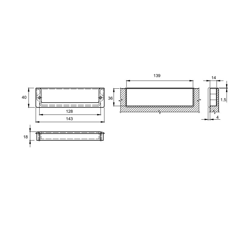 Ручка Marella CL 15204.143 чорний матовий Ручка Marella CL 15204.143 чорний матовий