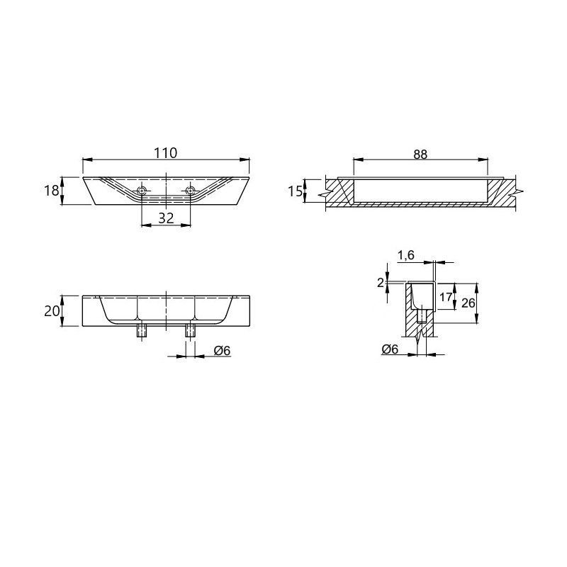 Ручка Marella M 15188.032 хром