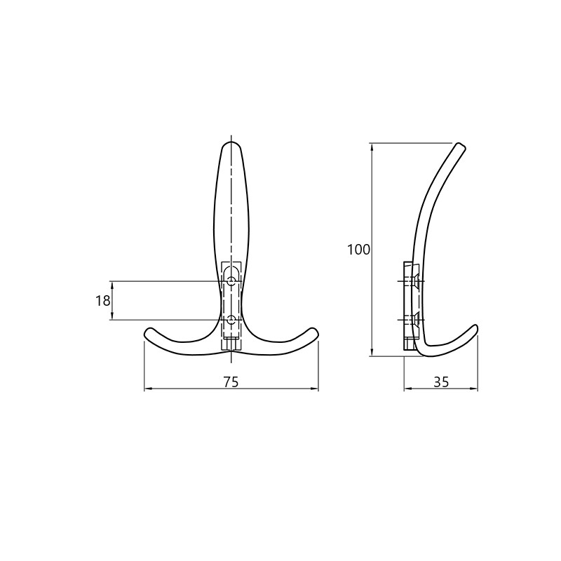 Гачок Ferro Fiori M 6020 білий Гачок Ferro Fiori M 6020 білий