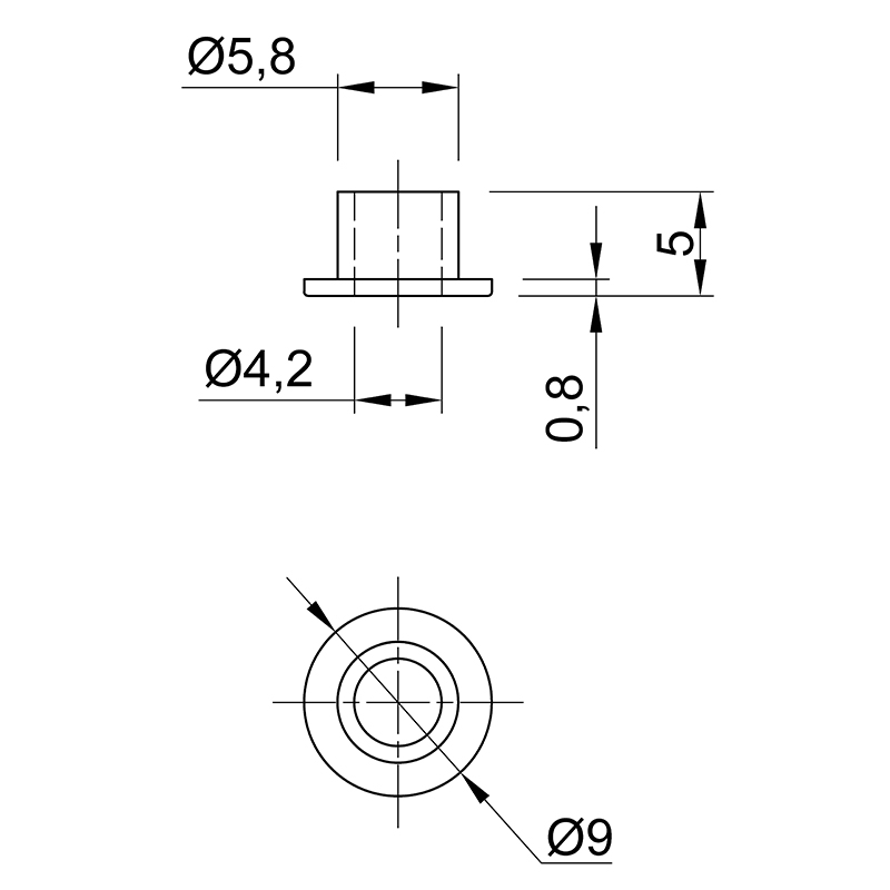Шайба-втулка Starke для скла під ручку Шайба-втулка Starke для скла під ручку